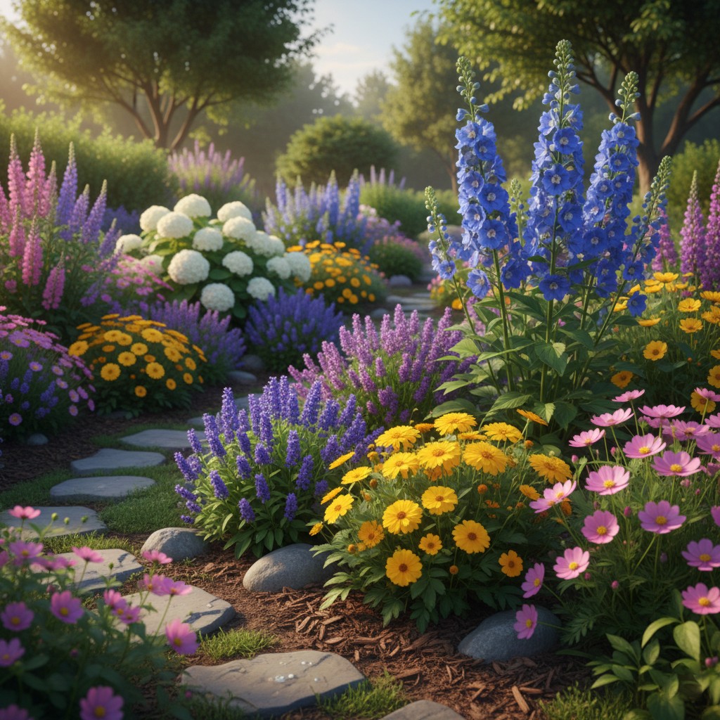 Blomsterbede design tjeneste